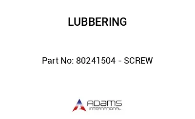 80241504 - SCREW