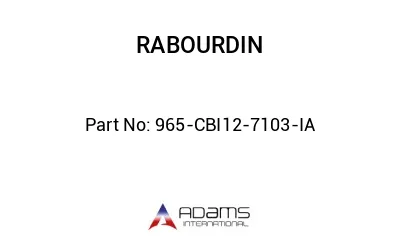 965-CBI12-7103-IA