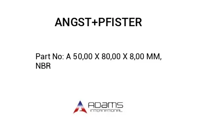 A 50,00 X 80,00 X 8,00 MM, NBR