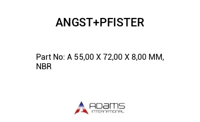 A 55,00 X 72,00 X 8,00 MM, NBR