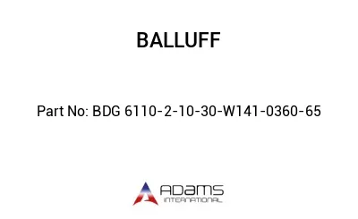 BDG 6110-2-10-30-W141-0360-65									