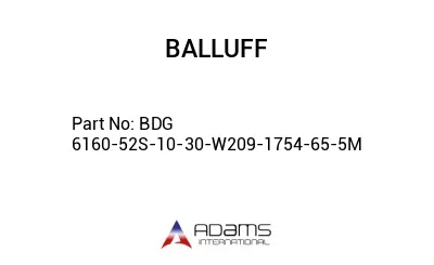 BDG 6160-52S-10-30-W209-1754-65-5M									