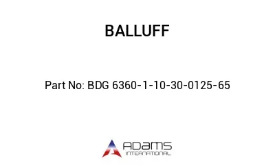 BDG 6360-1-10-30-0125-65									