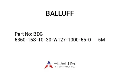 BDG 6360-16S-10-30-W127-1000-65-0	5M								