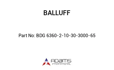 BDG 6360-2-10-30-3000-65									