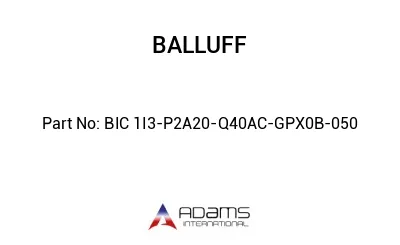 BIC 1I3-P2A20-Q40AC-GPX0B-050									