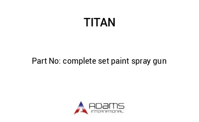 complete set paint spray gun