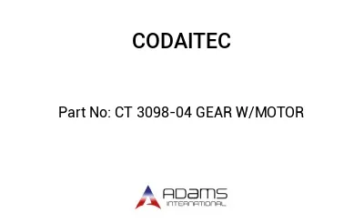 CT 3098-04 GEAR W/MOTOR