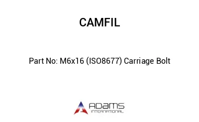 M6x16 (ISO8677) Carriage Bolt