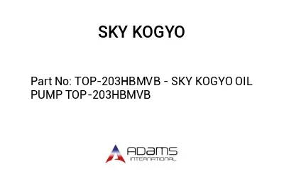 TOP-203HBMVB - SKY KOGYO OIL PUMP TOP-203HBMVB