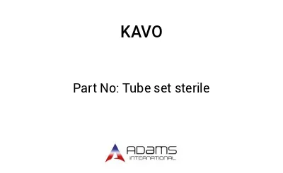 Tube set sterile