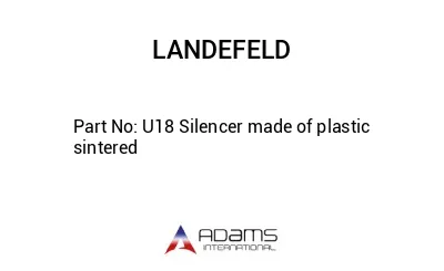 U18 Silencer made of plastic sintered